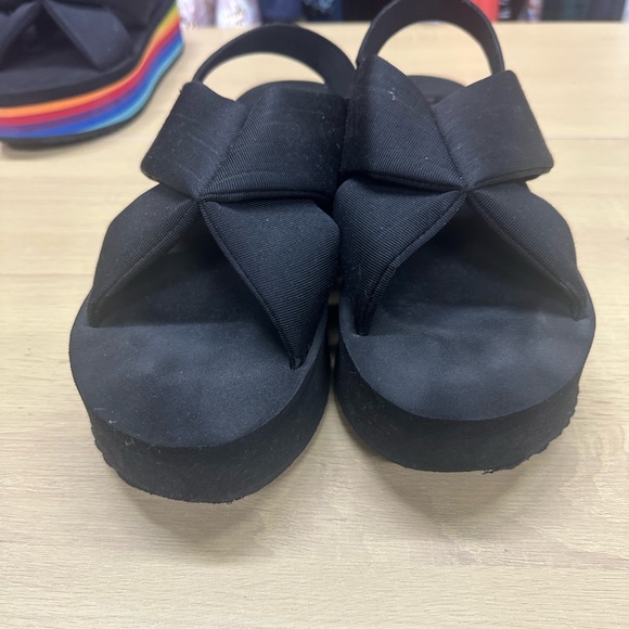 Rocket Dog Women's Hanalei Grosgrain Cotton/Heeled Platform Sandal Size 11 EUC - Picture 4 of 9